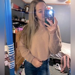 Fuzzy Light Blush Pink Sweater